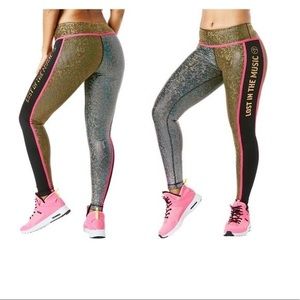 Zumba silver/gold leggings